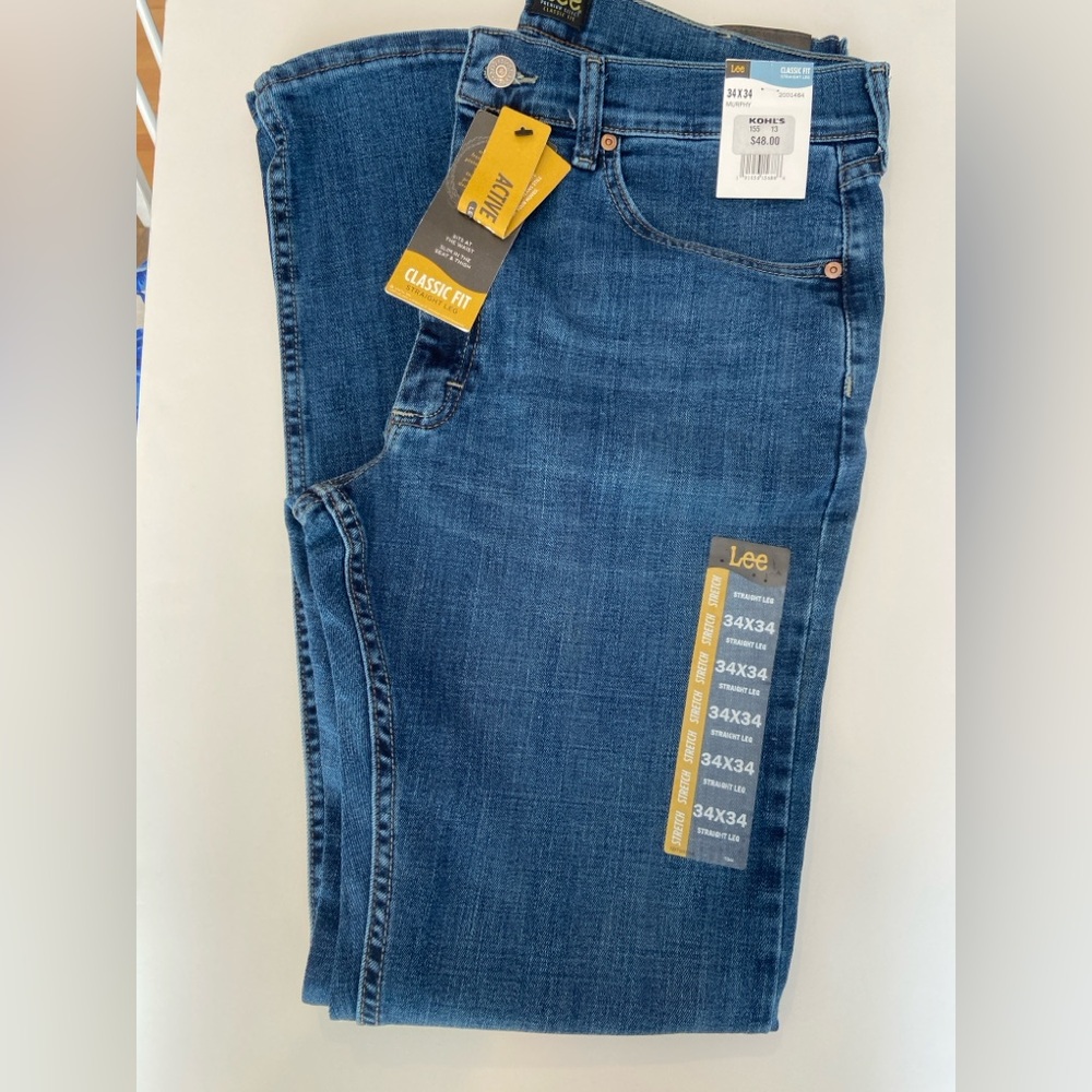 Lee Men's Classic Fit Jeans -34x34